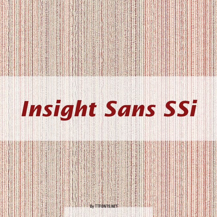 Insight Sans SSi example